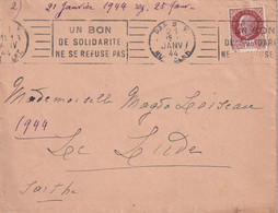 France Oblitérations Mécaniques Flammes - Enveloppe - Mechanical Postmarks (Advertisement)