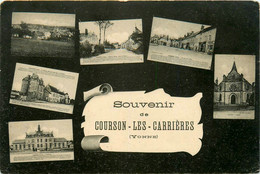 Courson Les Carrières * Souvenir De La Commune * Cpa 6 Vues - Courson-les-Carrières