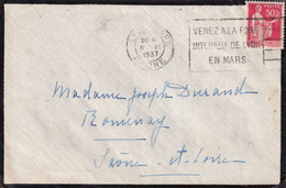 France Oblitérations Mécaniques Flammes - Enveloppe - Mechanical Postmarks (Advertisement)