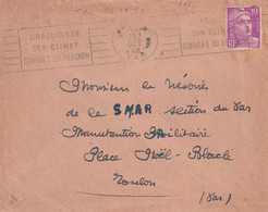 France Oblitérations Mécaniques Flammes - Enveloppe - Mechanical Postmarks (Advertisement)