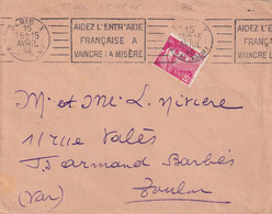 France Oblitérations Mécaniques Flammes - Enveloppe - Mechanical Postmarks (Advertisement)