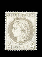 ** CERES IIIème REPUBLIQUE - ** - N°52 - 4c Gris - Signé Calves - TB - 1871-1875 Cérès