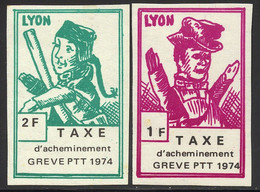 ** TIMBRES DE GREVE - ** - N°34/35 - LYON - TB - Other & Unclassified