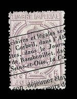 O TIMBRES JOURNAUX - O - N°10 - 5c Violet - Obl. Typo - TB - Zeitungsmarken (Streifbänder)