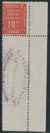 ** TIMBRES DE GUERRE - ** - N°1 - Cdf - Avec Cachet De Valenciennes - Signé A. Brun - TB - War Stamps