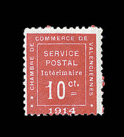 ** TIMBRES DE GUERRE - ** - N°1 - 10c Vermillon - Signé Roumet - TB - War Stamps