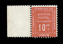 ** TIMBRES DE GUERRE - ** - N°1 - 10c Vermillon - TB - War Stamps