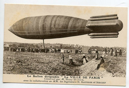 75 PARIS Aviation Le Ballon Dirigeable La VILLE De PARIS Construits Par M Henry Deutsch   / D07 2022 - Sonstige & Ohne Zuordnung