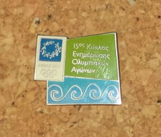 ATHENS 2004 OLYMPIC GAMES PIN AUTHENTIC – 15th CYCLE OF PROGRESS UPDATE - EXTREMELY RARE - GREECE - HELLAS - Bekleidung, Souvenirs Und Sonstige