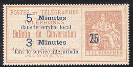 (*) TIMBRES - TELEPHONE - (*) - N°14 - 25c S/50c - TB - Telegraph And Telephone