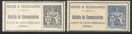 (*) TIMBRES - TELEPHONE - (*) - N°16, 23 - TB - Telegraph And Telephone