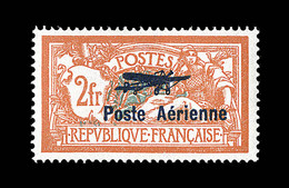 ** VARIETES - POSTE AERIENNE - ** - N°1a - 2F Orange Et Vert - écusson Brisé - TB - Neufs