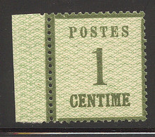 ** TIMBRES 1870 - 71 - ** - N°1c - Vert Bronze - TB - Lettres & Documents