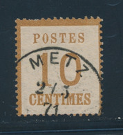 O TIMBRES 1870 - 71 - O - N°5 - Burelage Presque Absent - TB - Lettres & Documents