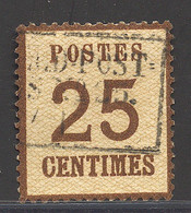 O TIMBRES 1870 - 71 - O - N°7 - 25c Brun - TB - Lettres & Documents