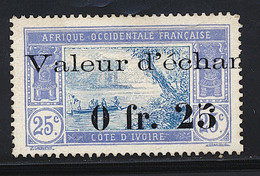 (*) COTE D'IVOIRE - T. MONNAIE - (*) - N°48 - Surch. "Valeur D'échange 0,25" - TB - Other & Unclassified