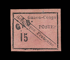 * GABON - * - N°14 - 15c Noir Sur Rose - TB - Other & Unclassified