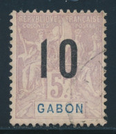 O GABON - O - N°78A - 10 S. 5F - Chiffres Espacés - TB - Other & Unclassified