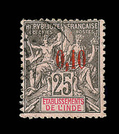 O INDE FRANCAISE - O - N°21 - 0,10 S. 25c - Signé Macoveanu - TB - Other & Unclassified