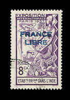 O INDE FRANCAISE - O - N°156a - Surcharge Bleue - Signé Calves - TB - Other & Unclassified