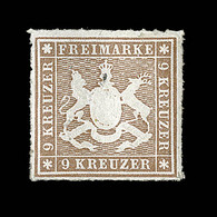 ** WURTEMBERG - ** - N°34 - 9k Brun Jaune - TB - Other & Unclassified