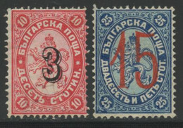 * BULGARIE - * - N°24a , 27a - TB - Neufs