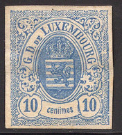 (*) LUXEMBOURG - (*) - N°6 - 10c Bleu - TB - 1859-1880 Coat Of Arms