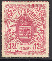 (*) LUXEMBOURG - (*) - N°18 - 12½c Rose - TB - 1859-1880 Coat Of Arms