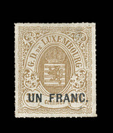 (*) LUXEMBOURG - (*) - N°24 - 1F S. 37½c - Léger Clair - 1859-1880 Coat Of Arms