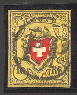 O SUISSE - O - N°15 (SBK N°16II.h) - Obl "PP" (AARAU) - Certif Hermann - TB - 1843-1852 Timbres Cantonaux Et  Fédéraux