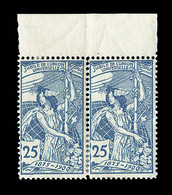 **/* SUISSE - **/* - N°88 Variété - Paire - Bdf Sup. - Pli Accordéon Horizontal - Variété N°79AZ-07 - (écusson Cassé) -  - Neufs