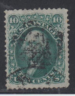 O ETATS-UNIS - O - N°22a - 10c Vert S/grille En Relief - TB - Used Stamps