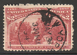 O ETATS-UNIS - O - N°93 - 2d Rose Carminé - TB - Used Stamps