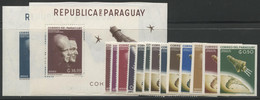 ** PARAGUAY - ** - Mi N°1087/1102 , BF 26/27 - Cosmos - TB - Paraguay