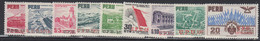 ** PEROU - POSTE AERIENNE - ** - N°87/95 - Surch. UPU - TB - Peru