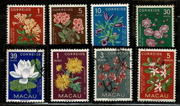 Macau, 1953, # 374, 376/7, 379/83, MNG And Used - Oblitérés