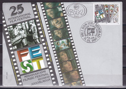 Yugoslavia 1997 International Film Festival Belgrade Serbia Cinema FDC - Storia Postale