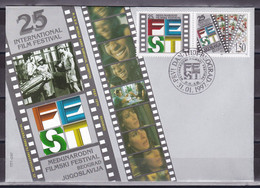 Yugoslavia 1997 International Film Festival Belgrade Serbia Cinema FDC - Cartas & Documentos