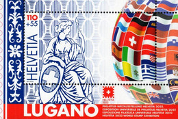 Switzerland - 2022 - Helvetia '22 World Stamp Exhibition In Lugano - Mint Souvenir Sheet - Nuovi