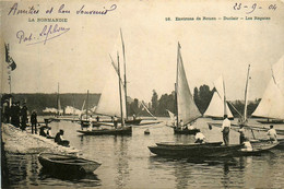 Duclair * Vue Sur Les Régates * Environs De Rouen * Courses De Bateaux - Duclair