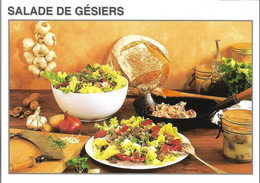 TRADITIONS + Carte Postale Neuve : RECETTE - SALADE De GESIERS + Ed. FLEURY 000115 - Recettes (cuisine)