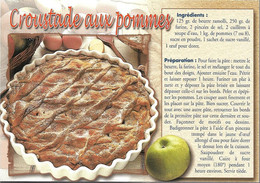 TRADITIONS + Carte Postale Neuve : RECETTE - CROUSTADE AUX POMMES + AS DE COEUR 19 040 - Recettes (cuisine)