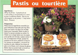 TRADITIONS + Carte Postale Neuve : RECETTE - PASTIS Ou TOURTIERE + AS DE COEUR 19 2 - Recettes (cuisine)