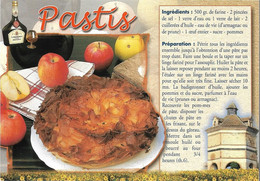 TRADITIONS + Carte Postale Neuve : RECETTE - PASTIS - Pommes - Pigeonnier + AS DE COEUR 19 002 - Recettes (cuisine)