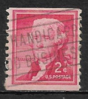 United States 1954. Scott #1055 (U) Thomas Jefferson - Roulettes