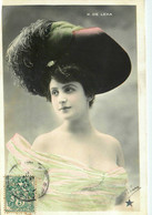 X. DE LECA * Carte Photo * Artiste Spectacle Music Hall Cabaret Théâtre * Chapeau Hat - Entertainers