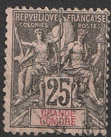 Grande Comore 1897 N° 8 Faux De FOURNIER (F21) - Gebraucht