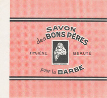 SA 54  / ETIQUETTE  SAVON  PARFUM      SAVON  DES BONS PERES POUR LA BARBE - Etiquettes