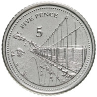 Gibraltar 5 Pence 2020 Bridge Gibilterra UNC ºº - Gibilterra