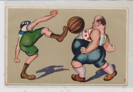 SPORT - FUSSBALL, Homor, Präge-Karte / Embossed / Relief, 1909 - Voleibol